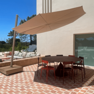 **NEW ARRIVAL** Umbrosa - Versa PX - Incliné 80° - Déporté - Rond dia.3,50 - Base à dalles - Earth Clay/Avena