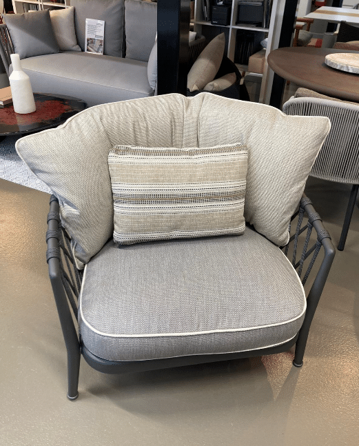 **NEW ARRIVAL** B&B Outdoor - Erica - Fauteuil dossier bas - Anthracite – Image 2