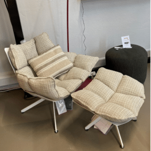 **NEW ARRIVAL** B&B Outdoor - Husk - Fauteuil avec repos pieds
