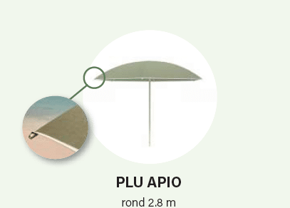 **NEW ARRIVAL** Umbrosa - Parasol Nata Plu Apio - Rond 2.80m - Mât central - Limestone/Apio – Image 4