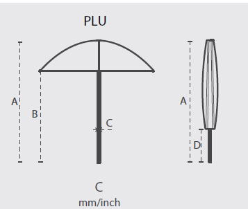 **NEW ARRIVAL** Umbrosa - Parasol Nata Plu Apio - Rond 2.80m - Mât central - Limestone/Apio – Image 5