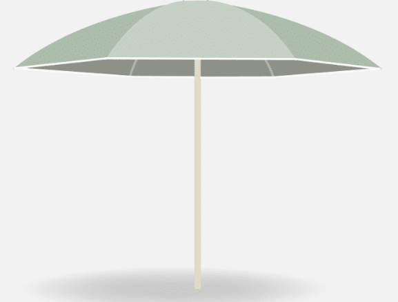 **NEW ARRIVAL** Umbrosa - Parasol Nata Plu Apio - Rond 2.80m - Mât central - Limestone/Apio – Image 3