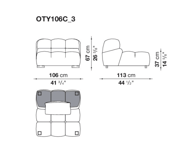 **NEW ARRIVAL** B&B Outdoor - Tufty Time 20 - Canapé modulable – Image 14