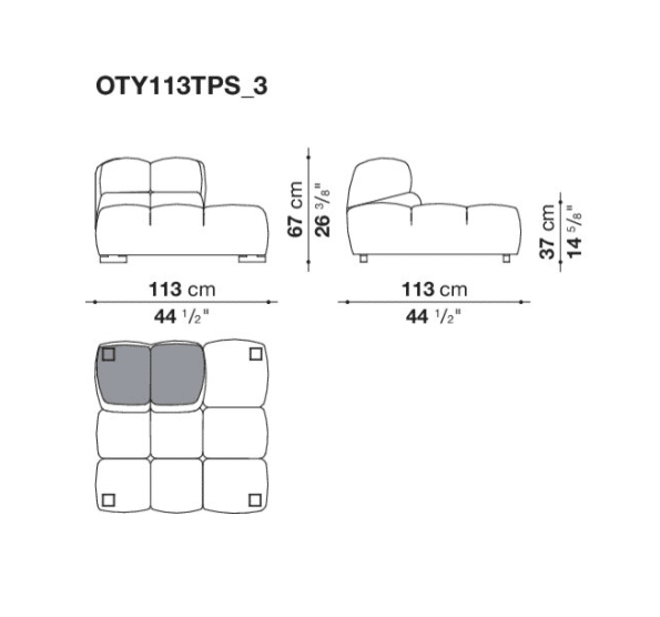 **NEW ARRIVAL** B&B Outdoor - Tufty Time 20 - Canapé modulable – Image 13