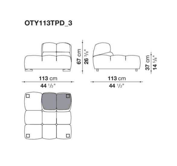 **NEW ARRIVAL** B&B Outdoor - Tufty Time 20 - Canapé modulable – Image 12